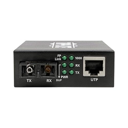Tripp Lite Network Copper RJ45 Ethernet to Fiber SC Duplex Singlemode Cable Extender Converter, 1310nm Wavelength, Gigabit Network, Extend 12.4 Miles / 20 Km, 2-Year Warranty (N785-INT-SC-SM) Basic SC / Singlemode 1310nm
