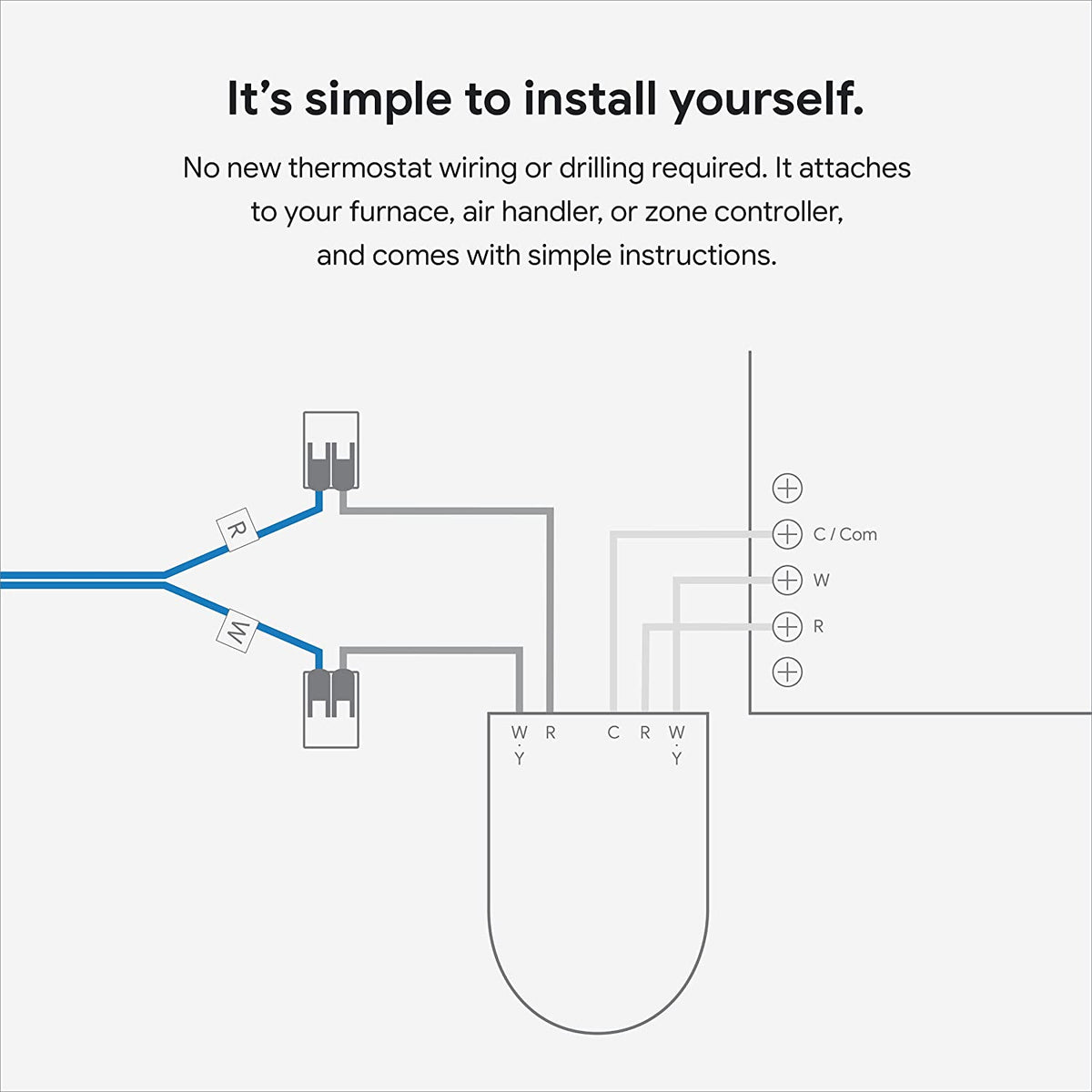 Google Nest Power Connector - Nest Thermostat C Wire Adapter - C Wire Adapter for Smart Thermostat - Nest Thermostat Accessories
