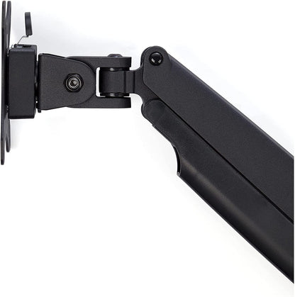 StarTech.com Desk Mount Monitor Arm - Heavy Duty Ergonomic VESA Monitor Arm - Single Display up to 9kg - Full Motion, Height Adjustable, Articulating - Aluminum - C-Clamp/Grommet- Black (ARMPIVOTHDB)