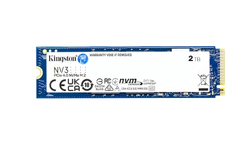 Kingston NV3 2TB M.2 2280 NVMe SSD | PCIe 4.0 Gen 4x4 | Up to 6000 MB/s | SNV3S/2000G Faster 2TB