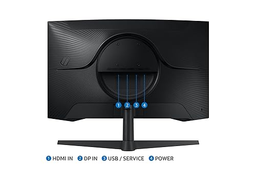 Samsung 27 inch Odyssey G55C QHD 165 Hz 1 ms Curved Gaming Monitor – (LS27CG550ENXZA) [Canada Version]