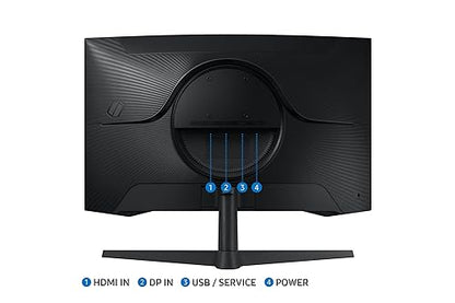 Samsung 27 inch Odyssey G55C QHD 165 Hz 1 ms Curved Gaming Monitor – (LS27CG550ENXZA) [Canada Version]