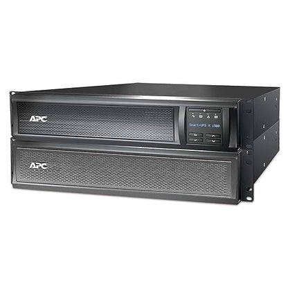 APC Network UPS, 1500VA Smart-UPS Sine Wave UPS with Extended Run Option, SMX1500RM2UC, 2U Rackmount/Tower Convertible, Line-Interactive, 120V 1500VA No NMC