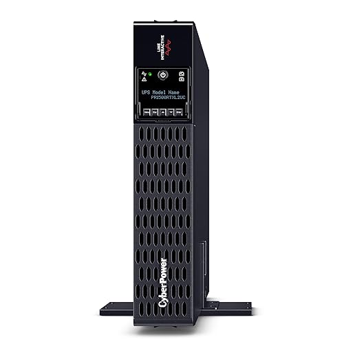 CyberPower PR1500RTXL2UC Smart App Sinewave UPS System, 1500VA/1500W, 8 Outlets, 2U Rack/Tower, AVR, EBM Option, Built-in Cloud Monitoring Expandable 1500VA