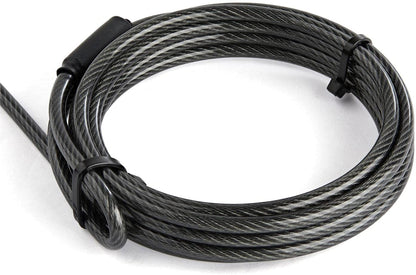 StarTech.com 6ft (2m) Laptop Cable Lock - Nano Slot Compatible 4 Digit Combination Security Cable Lock - Serialized Anti-Theft Vinyl Coated Steel Cable Lock for Nano Slot Computer/Device (LTLOCKNANO)