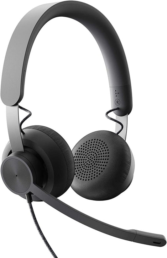 Logitech Zone Wired Noise Cancelling Headset, USB-C with USB-A Adapter - Graphite