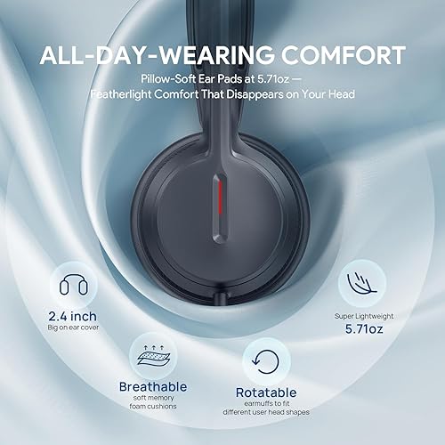 Yealink UH44 Teams Certified USB Wired Headset with 2 Noise Cancelling Mics,Stereo Sound for PC,Laptop,Teams,Zoom,Call Center,Home Office,Inline Controls,Comfort Ear Cushions,USB-C/A,Busylight Black Dual Teams USB-C/A