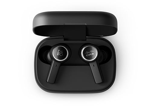 CISCO | Bang & Olufsen 950, True Wireless in-Ear Bluetooth Earbuds with Wireless Charging Case, Active Noise Cancellation, Black Anthracite, 1-Year Limited Liability Warranty, (HS-WL-950-BUN-C)