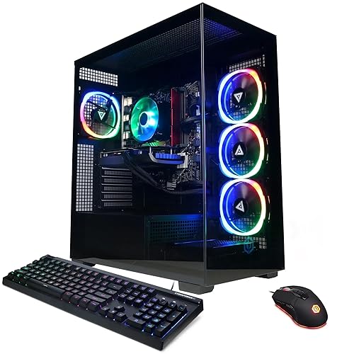CyberpowerPC Gamer Xtreme Gaming Desktop PC - 14th Gen Intel Core i7-14700 up to 5.4 GHz, 128GB DDR5 RAM, 512GB NVMe SSD + 12TB HDD, NVIDIA GeForce RTX 4070 12GB, Keyboard & Mouse, Windows 11 Home