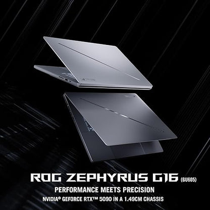 ASUS ROG Zephyrus G16 (2024) Gaming Laptop, 16” Nebula Display 2.5K OLED Panel, NVIDIA® GeForce RTX™ 5070Ti, Intel® Core™ Ultra 9, 64GB, 2TB, Platinum White, GU605CR-XS98-CA