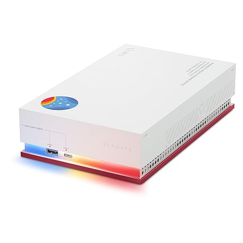 Seagate Starfield Special Edition Game Hub 8TB External Gaming Hard Drive Desktop HDD - USB 3.2 Gen 1, Dual USB-C and USB-A Ports, Custom RGB LED, 3 Year Rescue Services (STMK8000400) Starfield 8TB Gaming