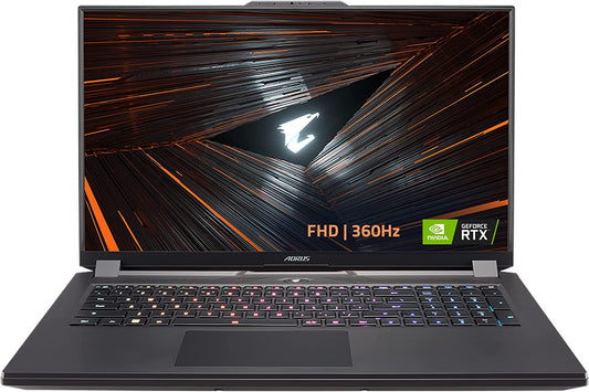 GIGABYTE AORUS 17 YE5 - 17.3" FHD 1920x1080 IPS-Level Display, Intel Core i7-12900H, NVIDIA GeForce RTX 3080 Ti Laptop GPU 16GB GDDR6, 32GB DDR5 RAM, 1TB SSD, Win11 Home (AORUS 17 YE5-A4US544SP)