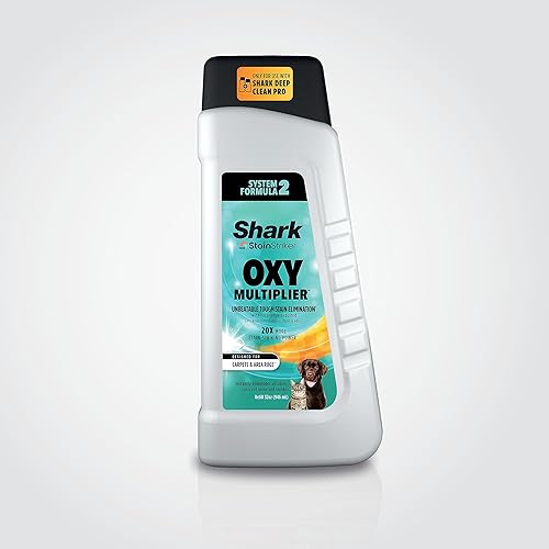 Shark StainStriker OXY Multiplier Formula for Shark Upright & Portable Carpet Cleaners, eliminates Tough pet Messes and odours, 32oz, EXOX32C (Canadian Version)