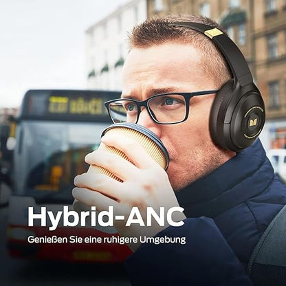 Monster Persona Noise Cancelling Headphones Wireless, Bluetooth Headphones Over Ear, Wireless Hi-Fi Audio Deep Bass,Quick Charge 30H Playtime, Memory Foam Ear Cups, for Travel, Home Office