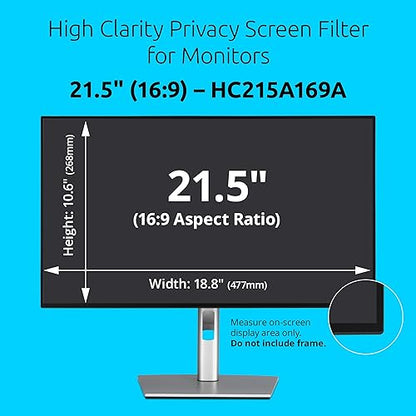 Kensington High Clarity Privacy Screens Filter 21.5 inch 16:9