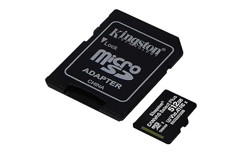 Kingston 512GB micSDXC Canvas Select Plus 100R A1 C10 Card+ADP (SDCS2/512GBCR)
