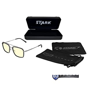 Gunnar optiks GUNNAR - Stark Industries Edition Blue Light Sunglasses - Blocks 65% Blue Light - Amber Tint