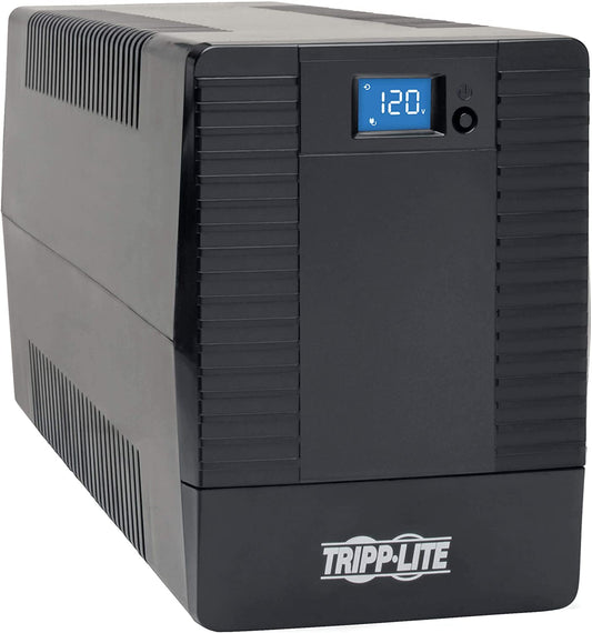 Tripp Lite 800VA UPS Battery Backup Surge Protector, Line Interactive UPS, Avr, 475W, 8 NEMA 5-15R Outlets, NEMA 5-15P Plug, 120V UPS, USB, Tower (OMNIVS800LCD)