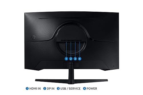 Samsung 32 inch Odyssey G55C QHD 165 Hz 1 ms Curved Gaming Monitor – (LS32CG550ENXZA) [Canada Version]