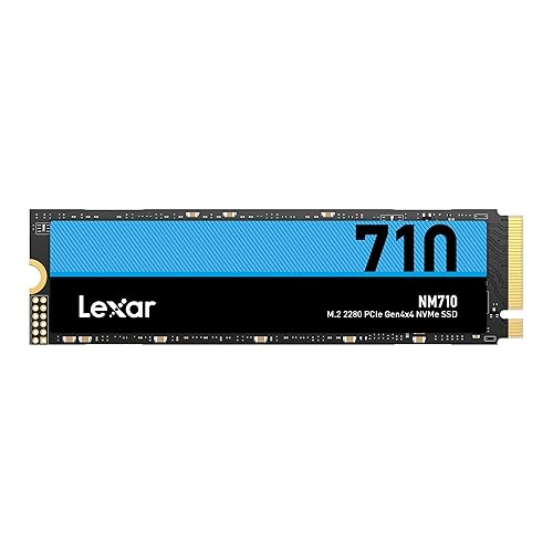 Lexar NM710 SSD 2TB PCIe Gen4 NVMe M.2 2280 Internal Solid State Drive, Up to 4850MB/s (LNM710X002T-RNNNU) NM710 2280 2TB