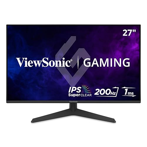 ViewSonic VX2729 27 Inch 1080p IPS Gaming Monitor with 200Hz, 1ms, FreeSync Premium, HDR10, Tilt Adjustment, HDMI, and DisplayPort Inputs