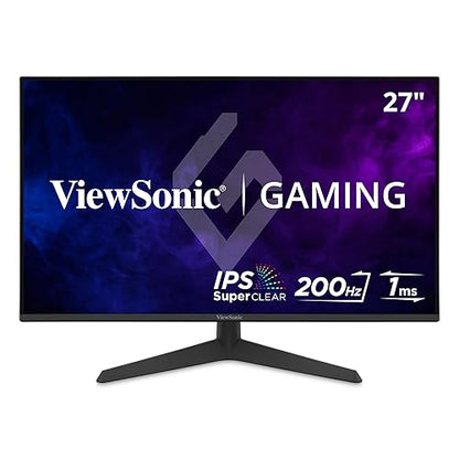 ViewSonic VX2729 27 Inch 1080p IPS Gaming Monitor with 200Hz, 1ms, FreeSync Premium, HDR10, Tilt Adjustment, HDMI, and DisplayPort Inputs