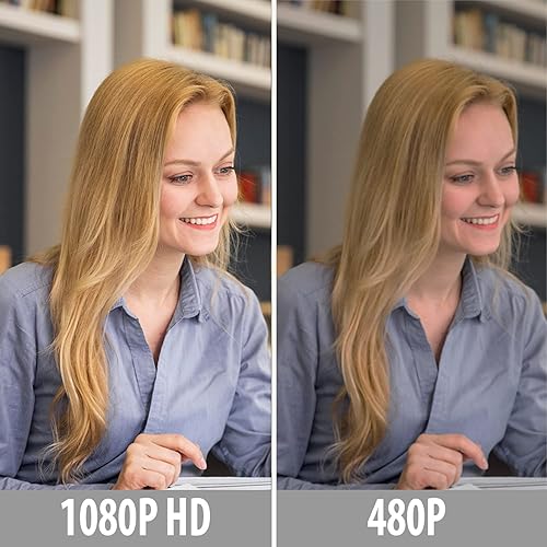 Adesso CyberTrack H5-TAA 1080P HD Auto Focus Webcam with Built-in Dual Microphone, Tripod Mount and Privacy Shutter Cover TAA Compliant