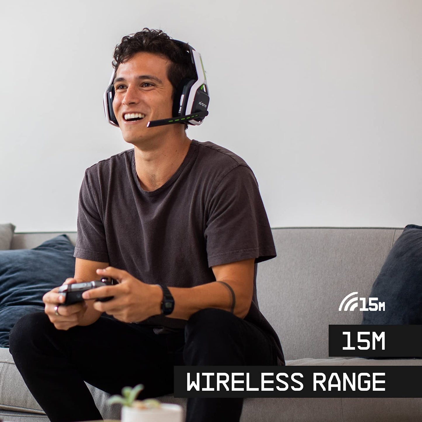 ASTRO Gaming A20 Wireless Headset Gen 2 for Xbox Series X | S, Xbox One, PC &amp; Mac - White /Green Xbox Series X/S, PC/Mac Headset Only