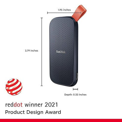 SanDisk 1TB Portable SSD - Up to 520MB/s, USB-C, USB 3.2 Gen 2 - SDSSDE30-1T00-G25 Previous Generation 1TB