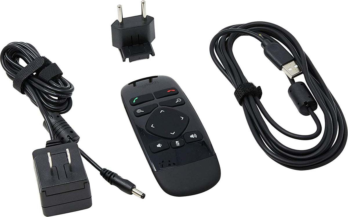 Logitech Conference Video Conference Webcam, HD 1080p Camera with Built-in Speakerphone &amp; MK270 Wireless Keyboard and Mouse Combo - Keyboard and Mouse Included, Long Battery Life