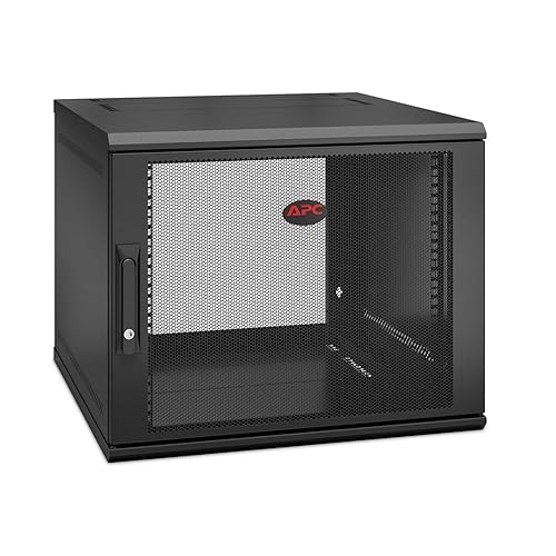 APC/Schneider Electric - AR109SH6 - Netshelter Wx 9u Single Hinged Wall-Mount Enclosure 600mm Deep, Black 9U 600mm Deep/Assembled