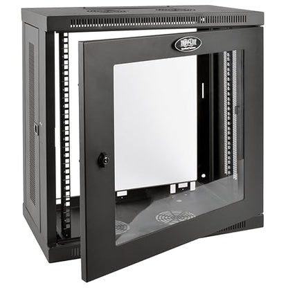 Tripp Lite 12U Wall Mount Rack Enclosure Server Cabinet with Acrylic Glass Door, 13" Patch-Depth (SRW12U13G)