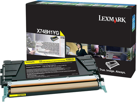 Lexmark LEXX748H1YG Toner Cartridge Yellow Laser, 10000 Page