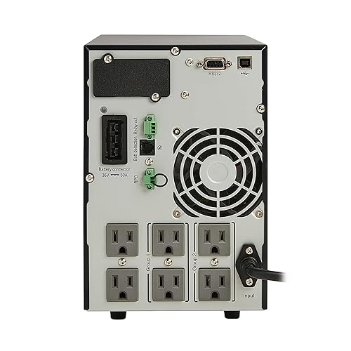 Tripp Lite SmartOnline 120V 1kVA 900W Double-Conversion UPS, Tower, Extended Run, Network Card Options, LCD, USB, DB9 Serial (SU1000XLCD)