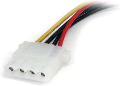 StarTech.com 6in SATA to LP4 Power Cable Adapter - F/M - Power adapter - SATA power (M) to 4 pin internal power (F) - 5.9 in - black - LP4SATAFM6IN 6 inch SATA to Molex LP4 Power