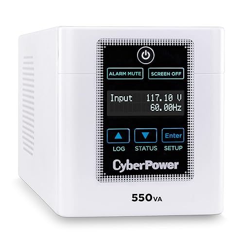 CyberPower M550L Medical-Grade UPS System, 550VA/440W, 4 Outlets, AVR, Tower
