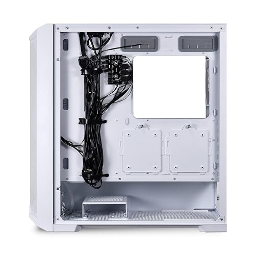 LIAN LI LANCOOL 215 E-ATX PC Case, RGB Gaming Computer Case, Tempered Glass Mid-Tower Chassis Features High Airflow with 2x200mm ARGB Fans & 1x120mm Fan Pre-Installed and Mesh Front Panel (Snow White)