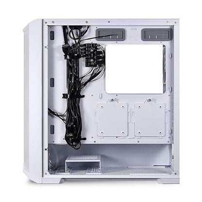 LIAN LI LANCOOL 215 E-ATX PC Case, RGB Gaming Computer Case, Tempered Glass Mid-Tower Chassis Features High Airflow with 2x200mm ARGB Fans & 1x120mm Fan Pre-Installed and Mesh Front Panel (Snow White)