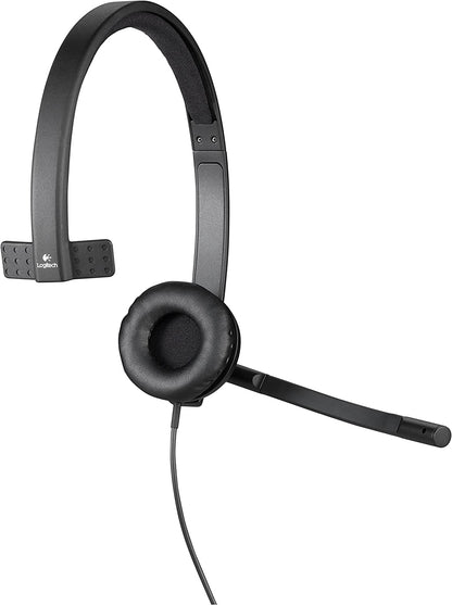 Logitech USB H570e Corded Single-Ear Headset Mono Standard Packaging