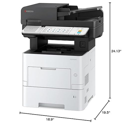 KYOCERA ECOSYS MA5500ifx All-in-One Monochrome Laser Printer (Print/Copy/Scan/Fax), 57 ppm, Up to Fine 1200 dpi, Gigabit Ethernet HyPAS Capable, 7 inch Touchscreen Panel, 512 MB