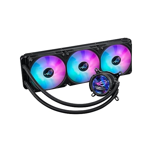 ASUS ROG Strix LC III 360 ARGB LCD All-in-one CPU Liquid Cooler - Intel® LGA 1700, 1200, 115X - AMD Socket AM4, AM5 – with 2.1" IPS LCD, Asetek’s New Gen7 v2 Pump, and Premium ROG ARGB Fans Gen III 360mm|ARGB|LCD