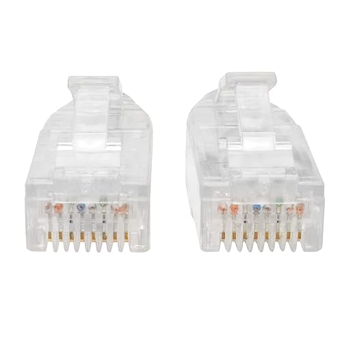 Tripp Lite 8in Cat6 Gb Snagless Molded Slim Utp Patch Cable Rj45 Gray