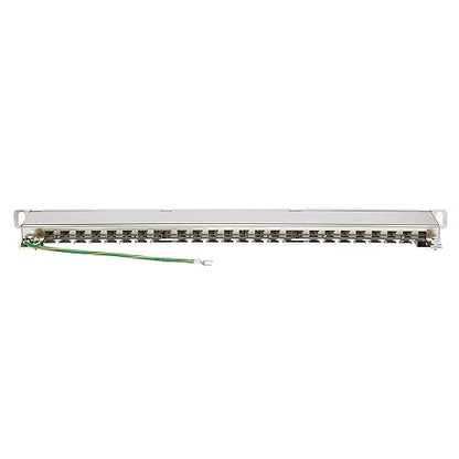 Tripp Lite RJ45 Patch Panel, Cat5e/Cat6 Patch Panel, 24 Port Patch Panel, Shielded, Krone IDC, 0.5U Rack Mount, 568A/B, TAA Compliant (N252-024-HU-SHK) 24 Port 568A/B