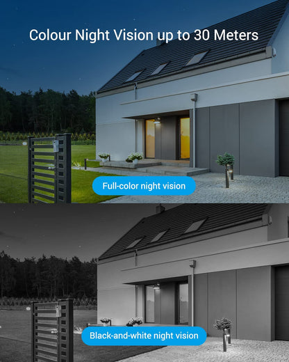 EZVIZ Security Camera Outdoor, 2K WiFi Camera with Motion Alert, Color Night Vision and IP67 Waterproof, AI-Powered Person Detection, Two-Way Talk, Compatible with Alexa Google Home | C3TN C3TN-2K