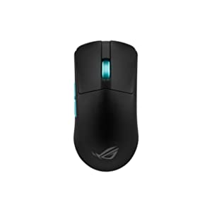 ASUS ROG Harpe Ace Aim Lab Edition Gaming Mouse, 54 g Ultra-Lightwieght, Connectivity (2.4GHz RF, Bluetooth, Wired), 36K DPI Sensor, 5 Programmable Buttons, ROG SpeedNova, Esports &amp; FPS Gaming, Black