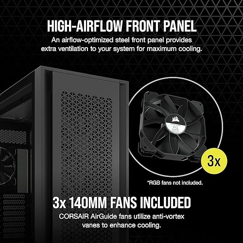 CORSAIR 7000D Airflow Full-Tower ATX PC Case, Black & RMX Series RM850x 80 Plus Gold Fully Modular ATX Power Supply PC Case+ RM850x 80 Plus