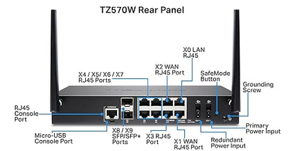 SonicWall TZ570-W Network Security Appliance Secure Upgrade Plus Essential Edition (02-SSC-5664)
