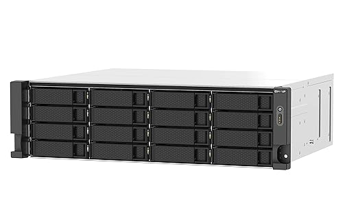 QNAP TS-1673AU-RP-16G-US 16 Bay High-Performance Rackmount NAS with 2 x 2.5GbE Ports, Redundant PSU