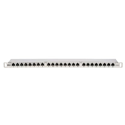 Tripp Lite RJ45 Patch Panel, Cat5e/Cat6 Patch Panel, 24 Port Patch Panel, Shielded, Krone IDC, 0.5U Rack Mount, 568A/B, TAA Compliant (N252-024-HU-SHK) 24 Port 568A/B