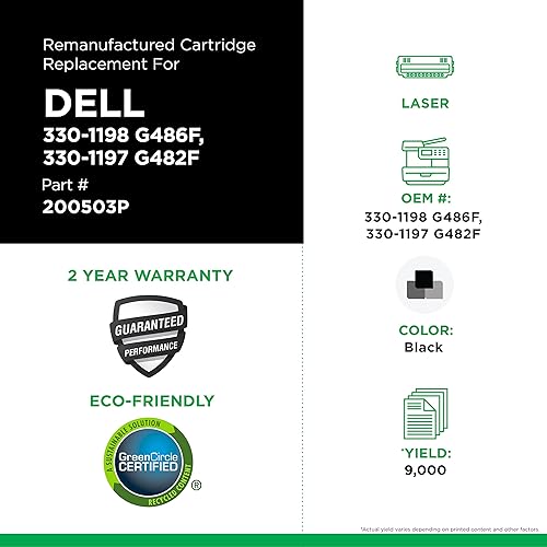 WPP 200503P Remanufactured Black High Yield Toner Cartridge for Dell 3130